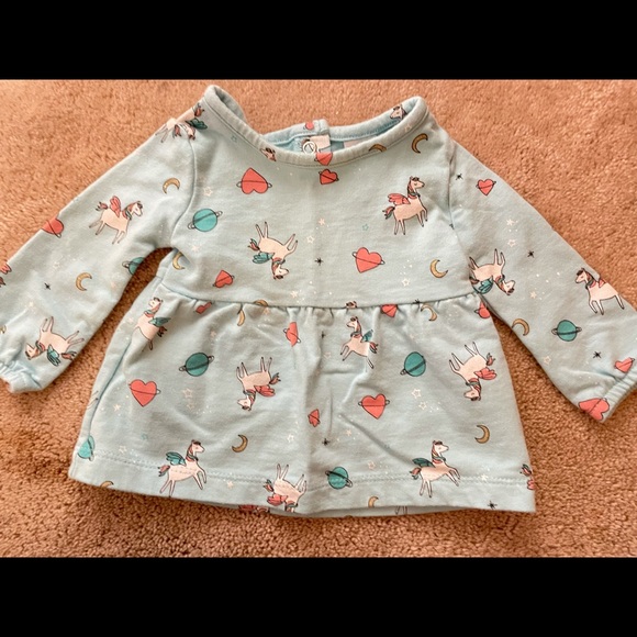 Carter’s 3m Blue Pegasus Girls’ Dress - Picture 2 of 3